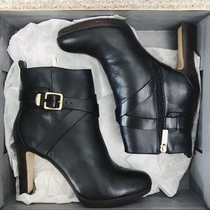 Louise Et Cie Leather Black Booties Vince Camuto